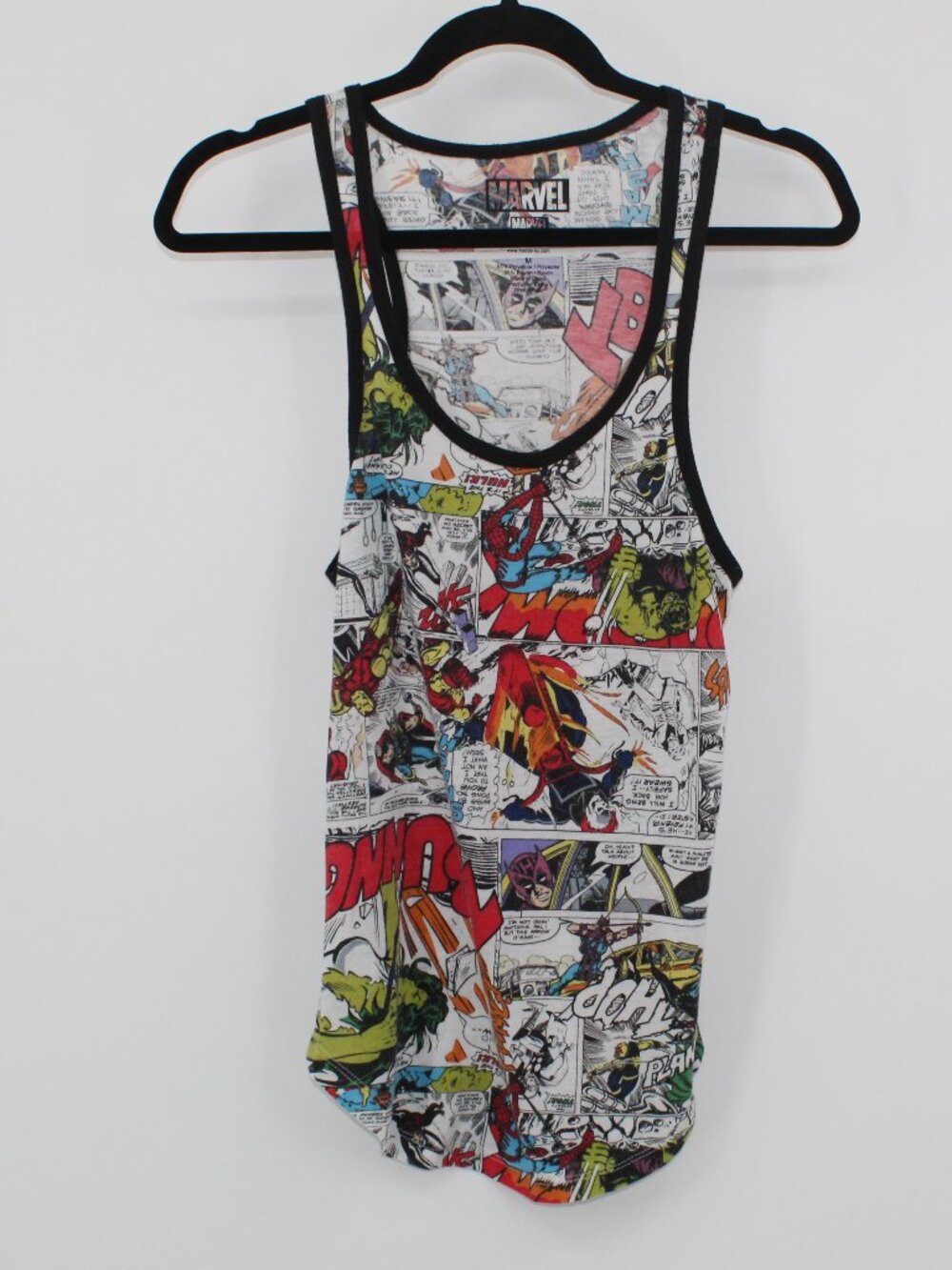 MARVEL GRAPHIC TANK MED VINTAGE RETRO-COMIC NOSTALGIC GEEK-CHIC all over print